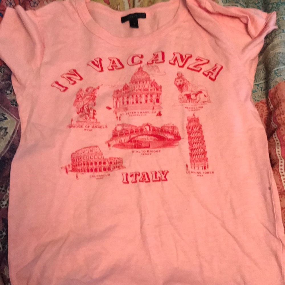 j.crew pink t shirt:)